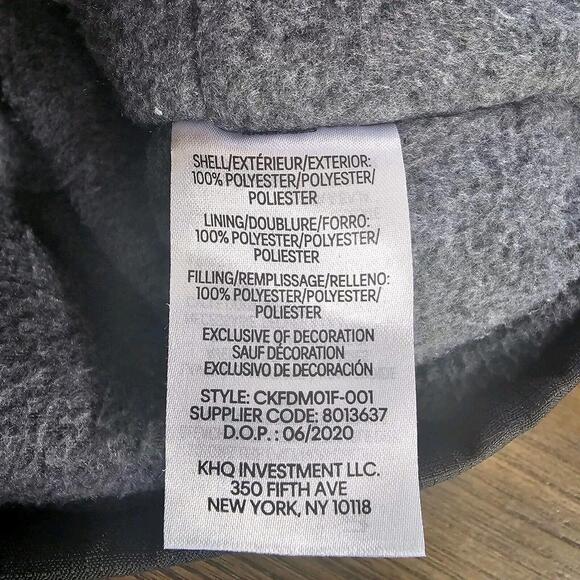 Calvin Klein Hooded Black Coat, Young Adult Unisex SIZE XL - Picture 8 of 11